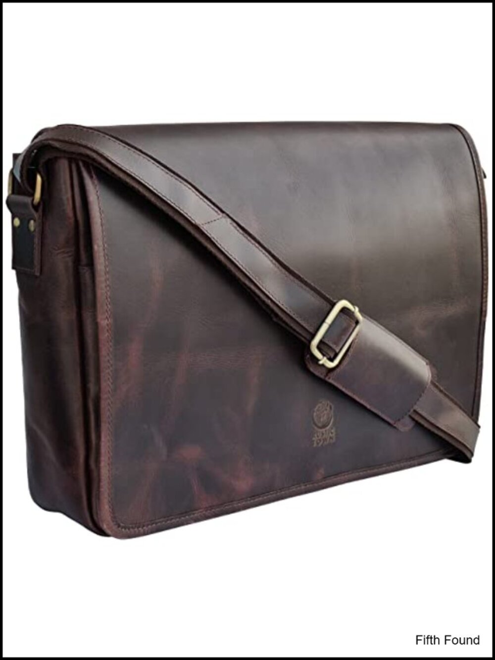 Full Grain Buffalo Leather Messenger Bag for Men